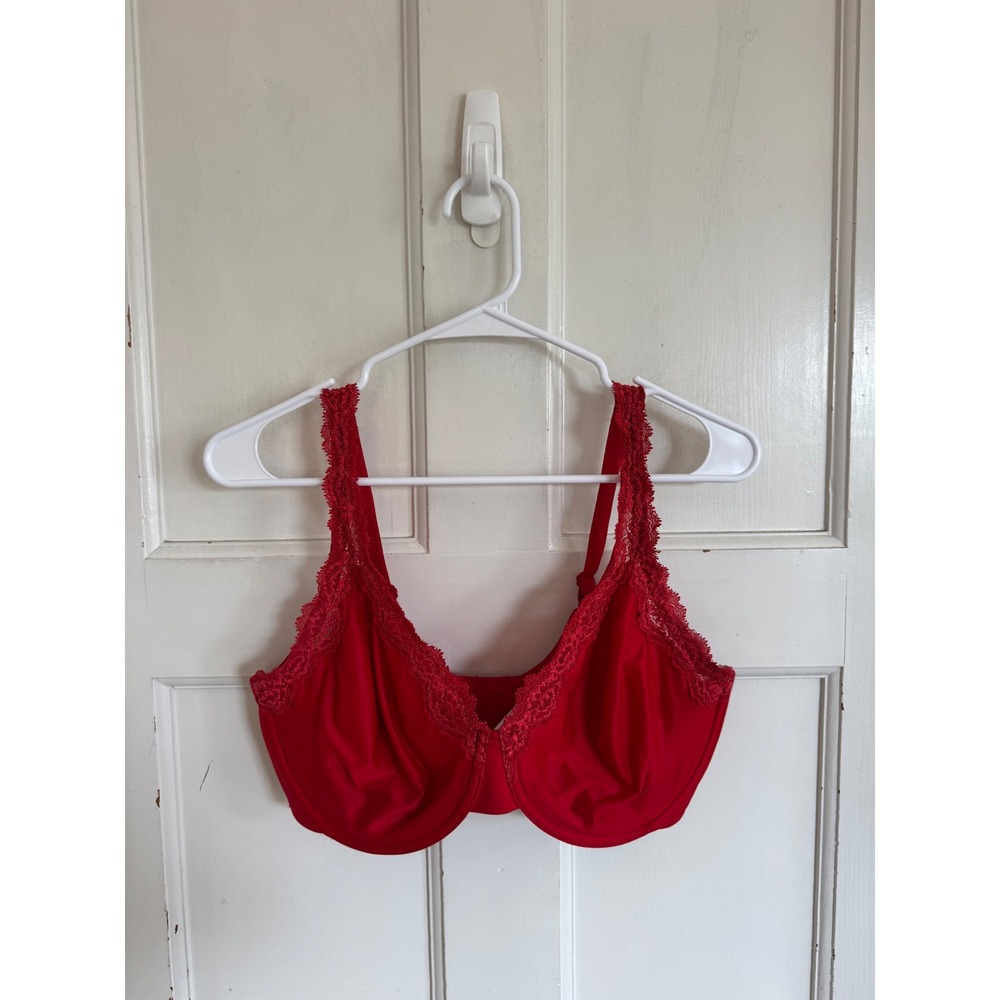 Wacoal Red Softly Styled Underwire Bra size 36DDD (F)